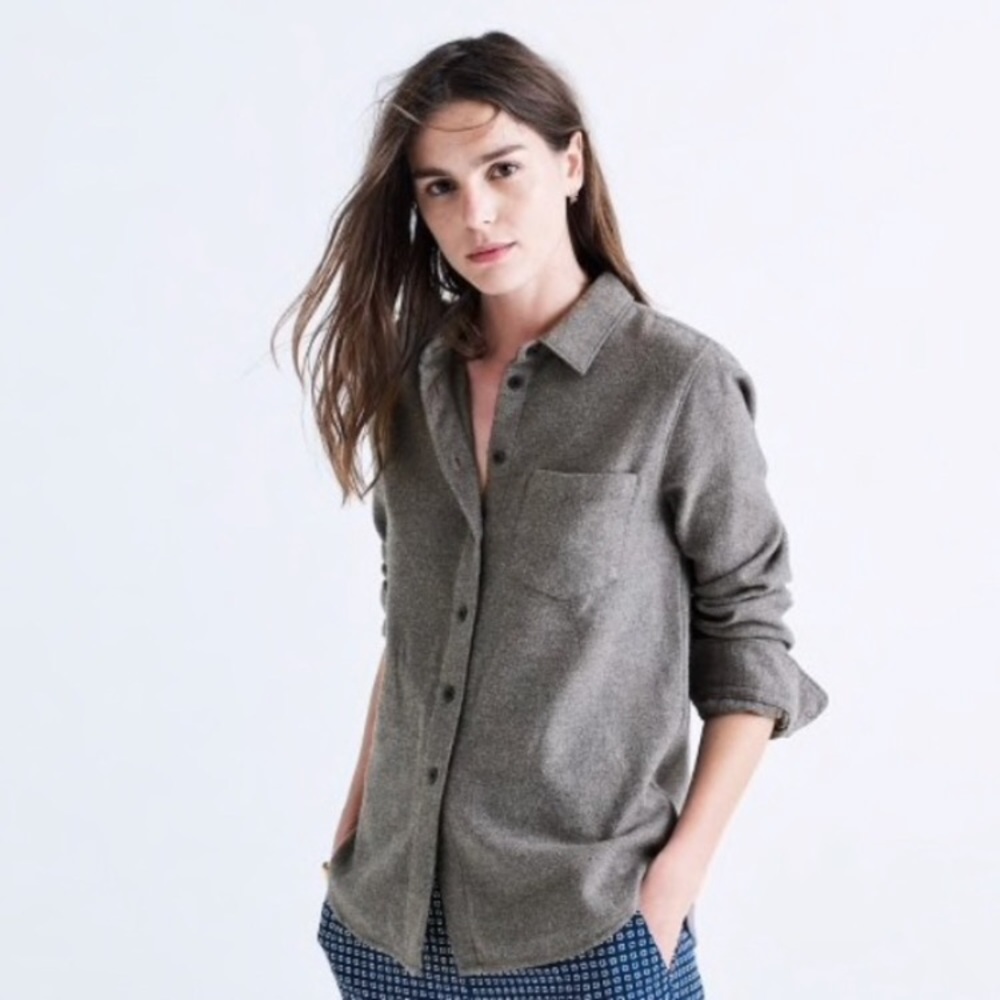 Madewell shrunken flannel fit